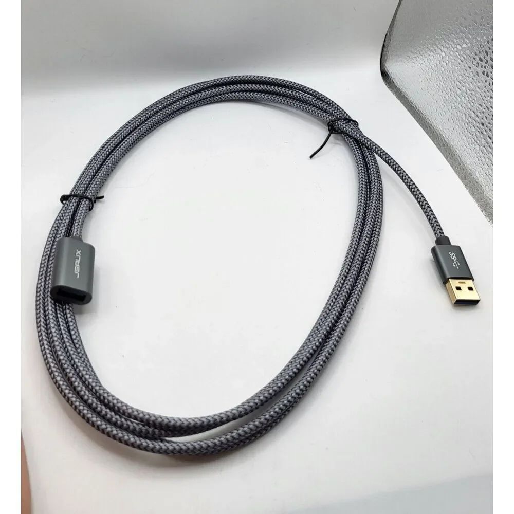 JSAUX 2Pack 10FT+10FT USB 3.0 Extension Cable, Type A Male To Female USB Cord